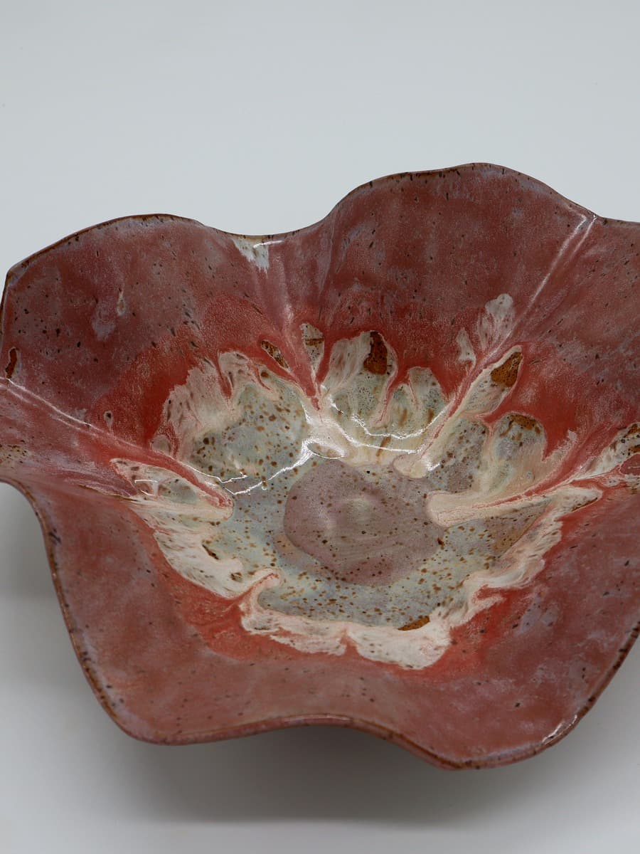 Handthrown petal bowl